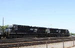 NS 8010 & 8126 lead train 218 thru the yard